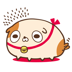 [LINEスタンプ] まんまる犬のぽちいぬ