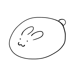 [LINEスタンプ] ただのうさぎ（日常）