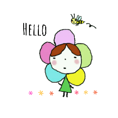 [LINEスタンプ] フラワーさんアイサツコトバ