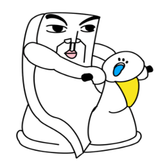 [LINEスタンプ] 消しゴムのゴム男2