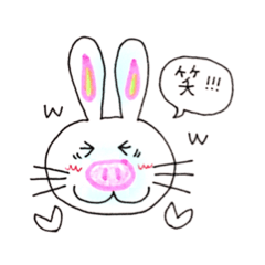 [LINEスタンプ] 毎日使える☆うさブタ。