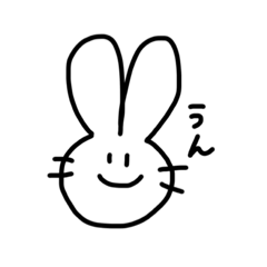 [LINEスタンプ] うさぎさん1119