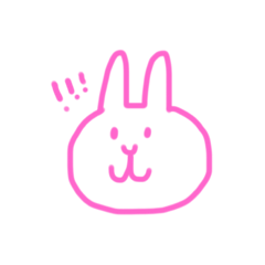 [LINEスタンプ] うさぎの返事