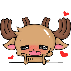 [LINEスタンプ] Q deer-Maybe