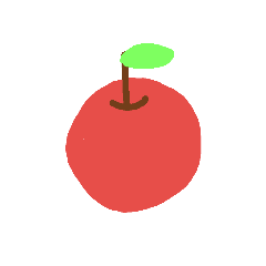 [LINEスタンプ] red apples