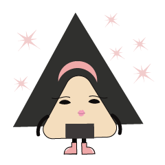 [LINEスタンプ] Lovely Onigiri Girl