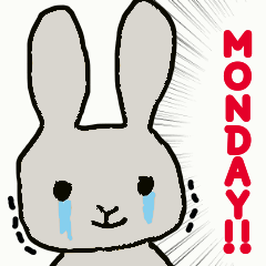 [LINEスタンプ] Depressed Bunny's Stamps in English