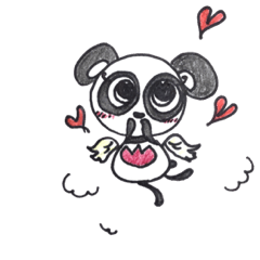 [LINEスタンプ] ぱんだのチューリ