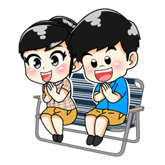 [LINEスタンプ] Miss ＆ Mr.OutdoorRangsit v2