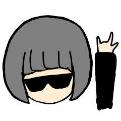 [LINEスタンプ] グラサンパリピグレーショートとおまけ