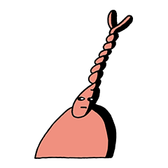 [LINEスタンプ] ねじれうさぎ
