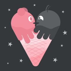[LINEスタンプ] アイスクリーム Lovers LDR