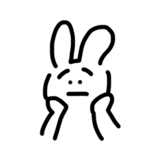 [LINEスタンプ] エブリデイうさちゃん
