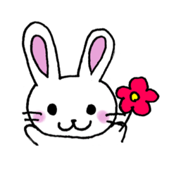 [LINEスタンプ] うさぎのはなちゃんの日常スタンプ