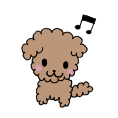 [LINEスタンプ] 子犬のココちゃんの日常スタンプ