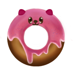 [LINEスタンプ] Cute donuts 