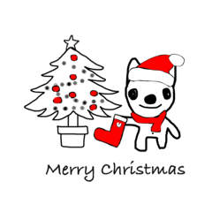 [LINEスタンプ] チワワの空と華のXmas2