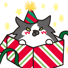 [LINEスタンプ] はらぺこ猫のクリスマスの画像（メイン）