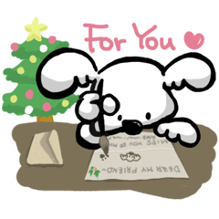 [LINEスタンプ] Like Koala's dog - HAHA [ Christmas ]