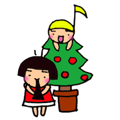 [LINEスタンプ] クリスマスタンプとオダミヨのぼやき