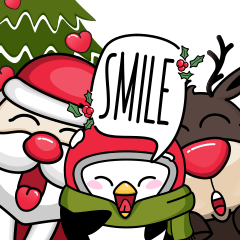 [LINEスタンプ] happy smiles for Christmasの画像（メイン）