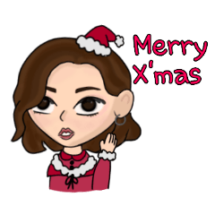 [LINEスタンプ] Mewmew in Christmas Day (Eng) V.2