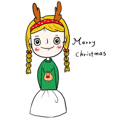 [LINEスタンプ] Zhan Zhan Merry X'mas