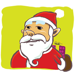 [LINEスタンプ] 2018 Christmas with Santaの画像（メイン）