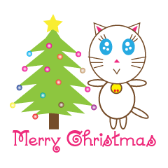 [LINEスタンプ] Christmas cat dollの画像（メイン）