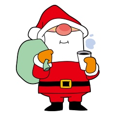 [LINEスタンプ] クリスマス、サンタクロースキャラクターの画像（メイン）