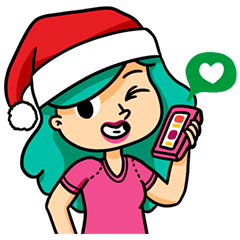[LINEスタンプ] A Christmas for girls