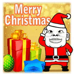 [LINEスタンプ] スキンヘッドの奴（クリスマス）