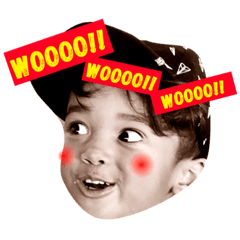 [LINEスタンプ] 子供っちHAPPY顔スタンプ(2)