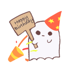 [LINEスタンプ] 無表情おばけ