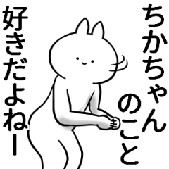 [LINEスタンプ] ちかちゃんが使うシュール名前スタンプ