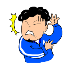 [LINEスタンプ] 天パ男の感情。