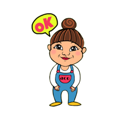 [LINEスタンプ] おだんごあこちゃん