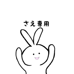 [LINEスタンプ] さえ専用 うさちゃん