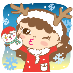 [LINEスタンプ] Nene ＆ Nana Holiday Christmas