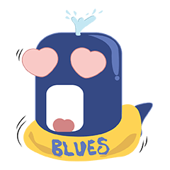 [LINEスタンプ] Blues Whales