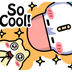 [LINEスタンプ] Pengin to Hamu wa Tomodachi by Nanimo
