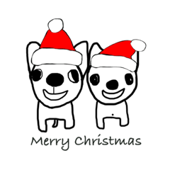 [LINEスタンプ] チワワの空と華のXmas