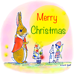[LINEスタンプ] ちいさなウサギのChristmas＆Happy new year