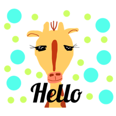 [LINEスタンプ] キリンちゃん