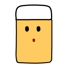 [LINEスタンプ] 消しゴム。