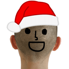 [LINEスタンプ] Skin head man winter edition