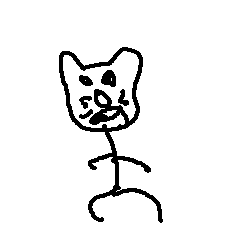 [LINEスタンプ] 猫某人間