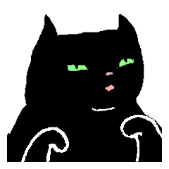 [LINEスタンプ] 黒猫の妖精