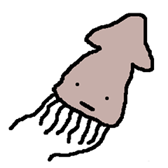 [LINEスタンプ] Dried squid