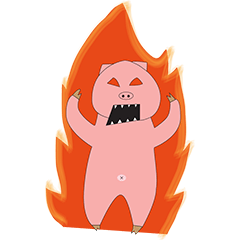 [LINEスタンプ] Pig Pink Cute